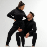 Zestaw dla Par - ⁠Czarny z czarnym haftem - obrazek 5