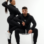 Zestaw dla Par - ⁠Czarny z białym haftem - obrazek 3